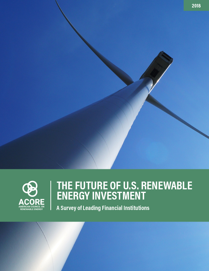 ACORE: The Future of U.S. Renewable Energy Investment Survey