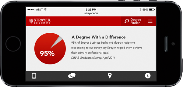 Strayer Mobile Refresh: Design