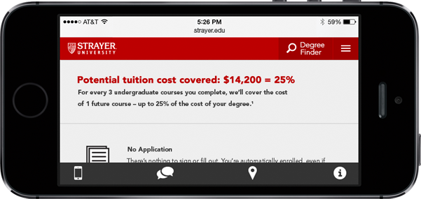 Strayer Mobile Refresh: Design